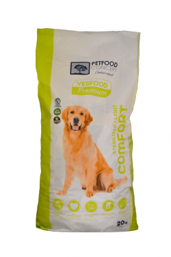 YESFOOD Premium comfort croquettes pour chiens stérilisés ou peu actifs