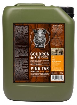 Goudron de pin "Spécial chasse" de la marque UKAL. Attractif pour sangliers