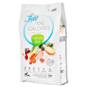 Natura diet Light -10% Calories : Aliment complet naturel pour aider les chiens à maintenir leur poids idéal