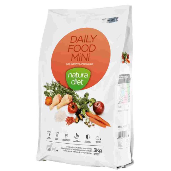 Natura diet Daily Food Mini : aliment complet naturel pour chiens adultes de petite taille